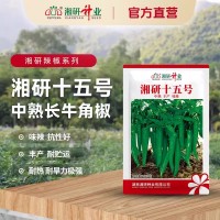 湘研十五號(hào)辣椒種子 中熟牛角椒 抗病 青椒微辣軟皮土辣椒種子